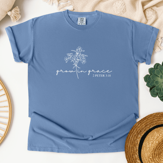 Grow In Grace Denim T